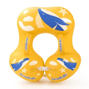 0 3 Year Old Yellow Anti-rolling Anti-choking Underarm Floating Ring Children Inflatable Baby Swimming Ring