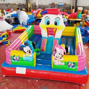 0.55mm PVC 4x4x3m Commercial Inflatable Bouncy Castle for Outdoor Park and Daycare Use