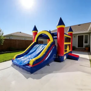 0.55mm PVC Bounce House Inflatable Bounce House Combo Commercial Bounce House For Backyard