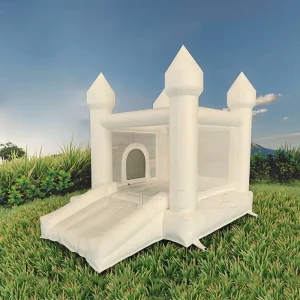 0.55mm PVC Small White Bounce House Kids Inflatable Wedding Bouncer Moon Castle White Bouncy Castle Inflatable Jumping Bounce