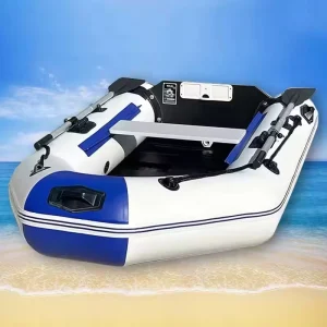 0.7MM PVC Fishing Kayak Single Inflatable Boats Rowing Canoe Thick and Wear resistant with Free Accessories