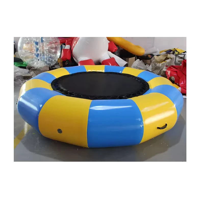 Kasur Lompat Inflatable Air 0,9mm PVC Float Air Platform Permainan Bouncy