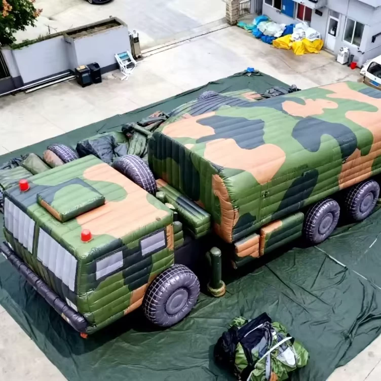 1.1 フルスケール インフレータブル 戦術レーダー デコイ インフレータブル レーダー ランチャー 車両 熱的署名に一致