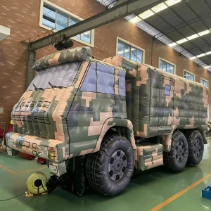 1:1 Reproduktion Aufblasbares Luftverteidigung-Raketenfahrzeug-Training PVC Aufblasbare Simulations-Raketenfahrzeuge Lockvogel-Ziel