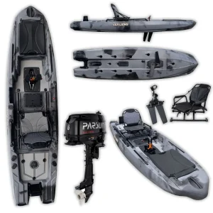 1 Person Eco-Friendly 12ft Sit On Top Pedal Drive Fishing Kayak