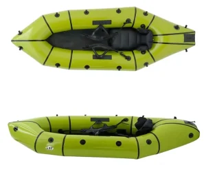 1 Person Whitewater Packraft Inflatable Fishing Adventure Raft TPU 0.75mm Thickness Folding Design 1 Year Warranty Lakes