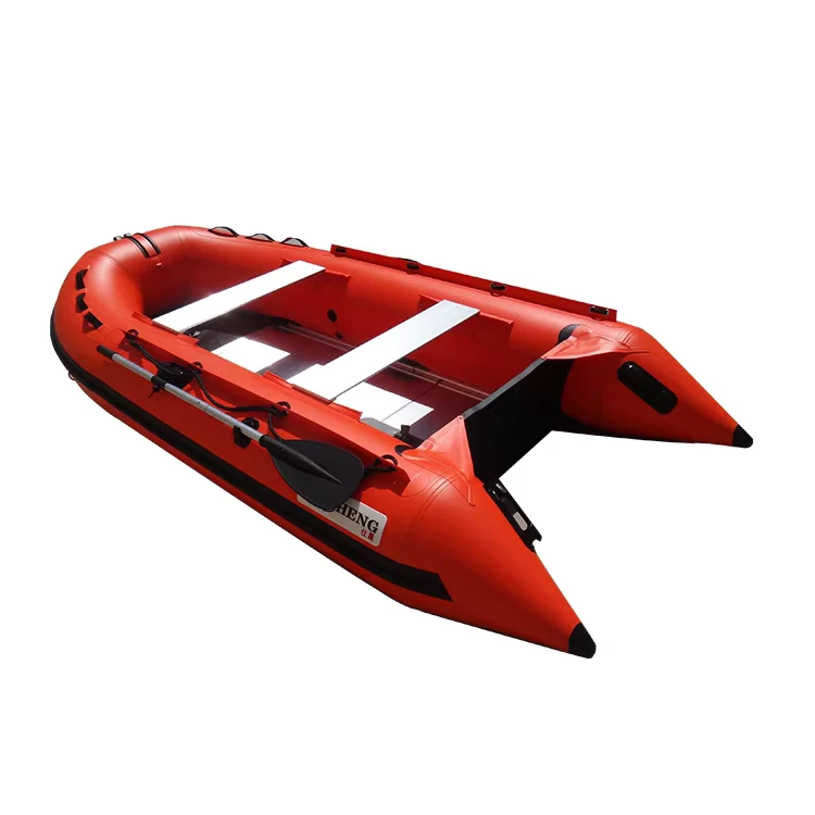 1.2 Meter PVC Tube Aluminum Floor Inflatable Boat Inflatable Dinghy Raft Fishing Boat Paddle Rowing Boat with CE