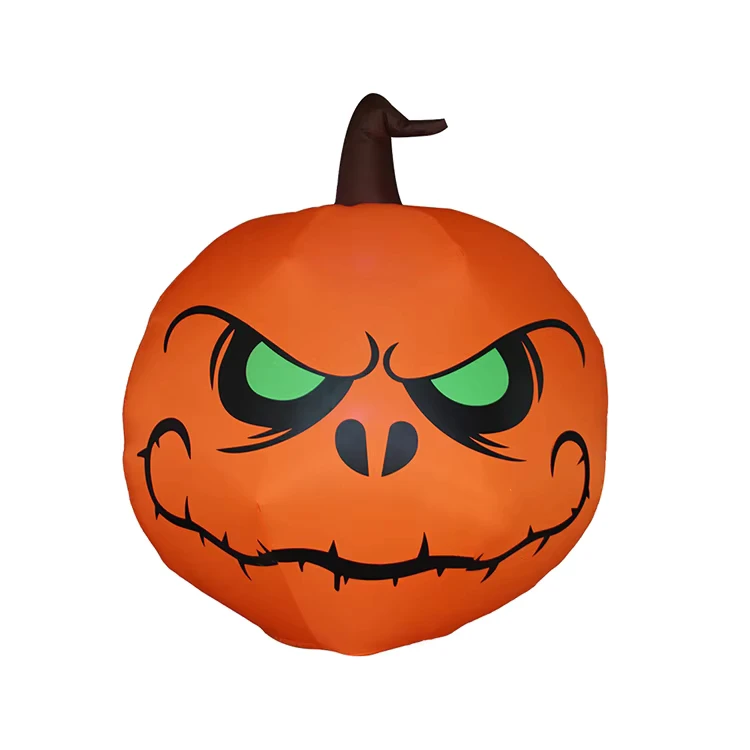 1.2m Halloween Inflatable Pumpkin With LED Light for Outdoor Yard Lawn Halloween Decoration