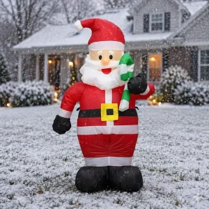 1.2m Lighted Outdoor Indoor Grass Lawn Decoration Inflatable Snowman for Christmas and New Year
