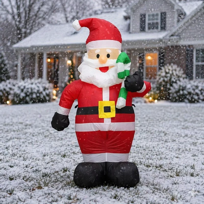 1.2m Lighted Outdoor Indoor Grass Lawn Decoration Inflatable Snowman for Christmas and New Year