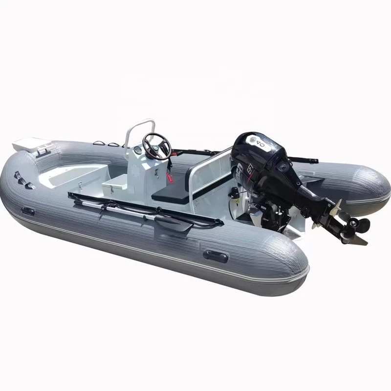 Casco Rígido Inflável de Alumínio Semi-Rígido de 14 pés em PVC de 1.2mm, Barco RIB 450