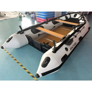 Dinghy inflable de 1.2 mm de PVC, capacidad para 8 personas, 4.2 m, color negro y gris claro, con transom a la venta