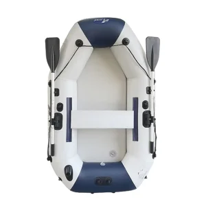Barco de Pesca Inflável de PVC de 1,2mm para 2 Pessoas com Remo Universal e Bote de Colisão