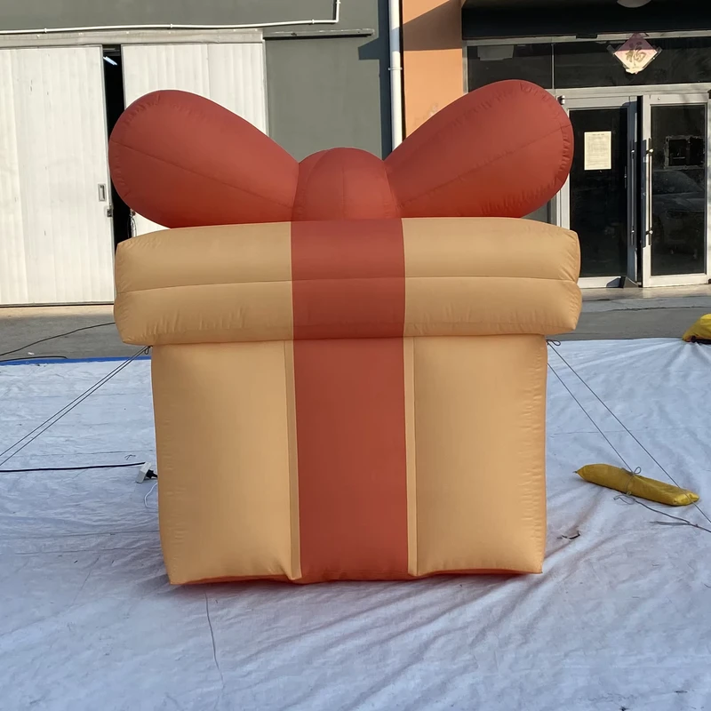 Kotak Hadiah Inflatable 1,75m, Model Hadiah Kustom untuk Pameran Festival