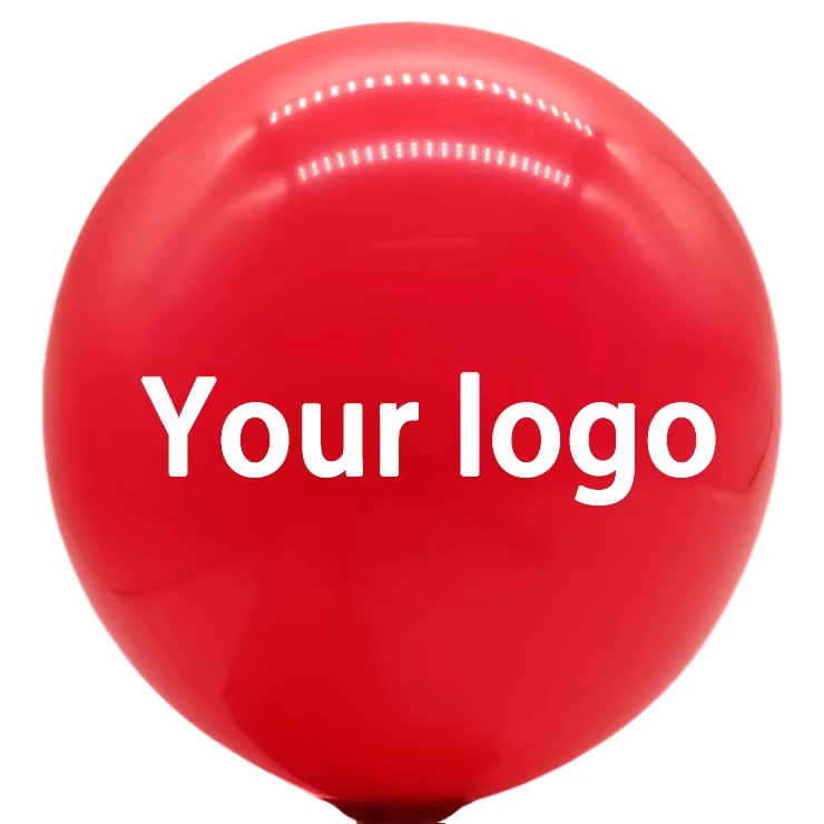 Globos inflables de látex redondos de 10, 12, 18 y 36 pulgadas, globos gigantes mate para decoración de fiestas con logo personalizado
