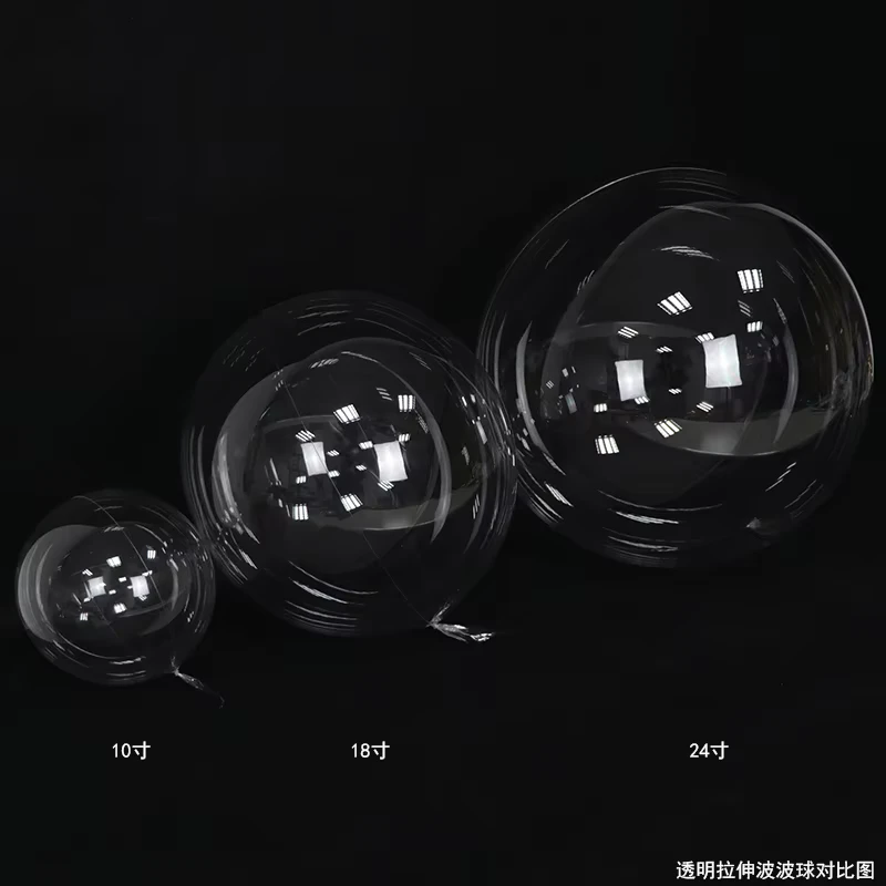 10 18 24 36Inch Inflatable Round Shaped Transparent Bobo Balloon Birthday Wedding Event Decoration Party Clear Bubble Balloons