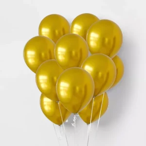 10 Zoll 1,8g Aufblasbare Metallic-Chrom-Ballons