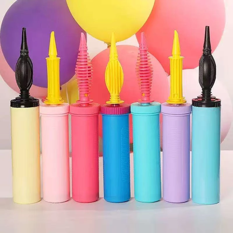 Pompa Manuale per Palloni Portatile da 10 Pollici, Piccola per Gonfiare Palloni per Feste di Natale