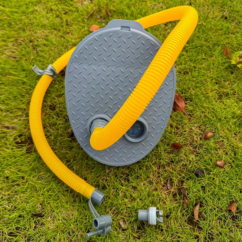10" PVC Opblaasbare Voetpomp Luchtpomp 3000CC 140cm Zachte Slang Groot Volume 3-Nozzle Luchtbed Waterplay Ambachten Accessoires