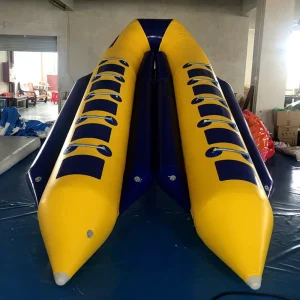 10 Person PVC Inflatable Flying Fish Banana Boat for Water Sports and Entertainment for Sea Use Made with PE Material