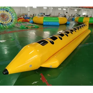 Barca banana gonfiabile per sport acquatici, barca banana gonfiabile per 10 persone, telo in PVC da 0,9 mm