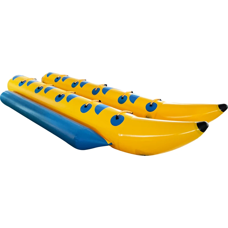 10 người chơi 2 ống bơm hơi tàu chuối PVC cho thể thao dưới nước