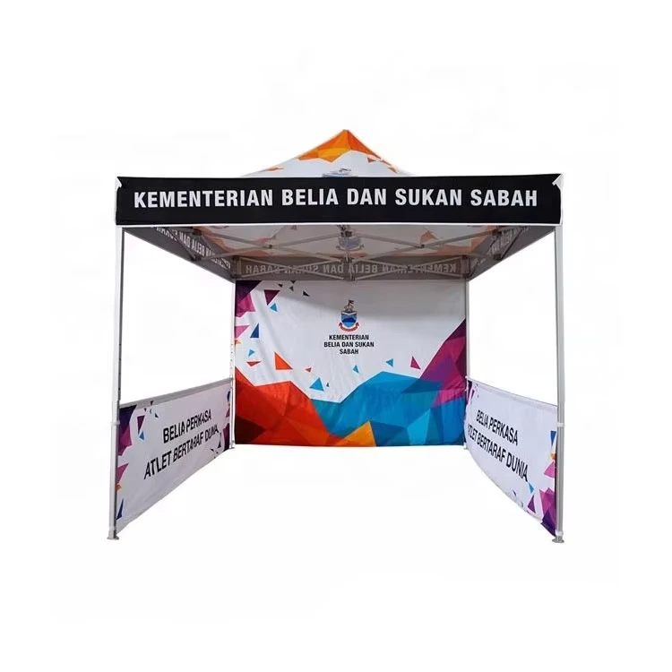 Tenda a gazebo pieghevole da 10 X 10 per fiere ed eventi, tenda a canopy personalizzata pop-up da esterno 10x10