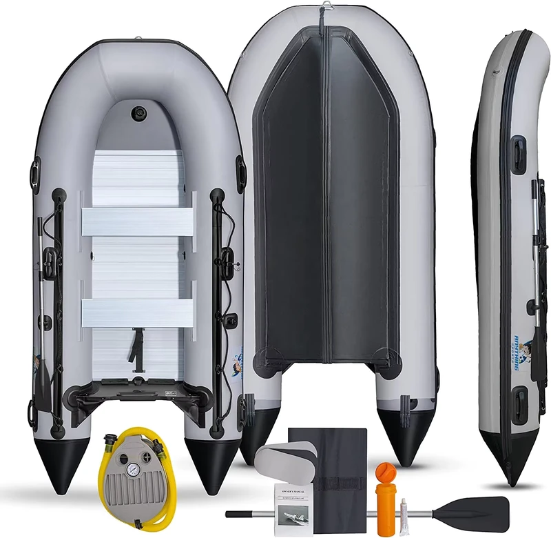 Gommone Gonfiabile da 10,6 FT per Sport Acquatici, Kayak Pieghevole e Portatile