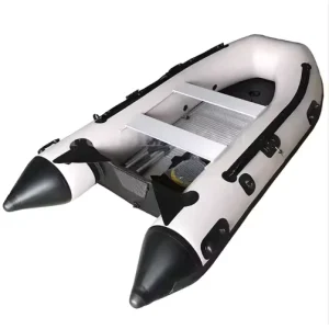 10.83 ft Dinghy Inflatable Boat Aluminum Floor for Adults Water Rafts Lakes Aluminum Oars Air Pump Carry Bag for Drifting