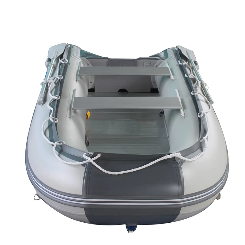 10.8Ft Aluminum Floor Inflatable Boat Inflatable Raft Dinghy Fishing Rowing Sport Pontoon Boat