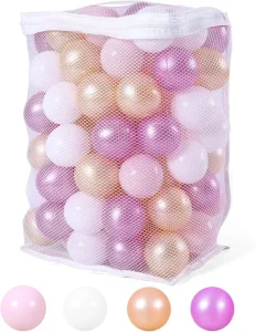 100 Pack Soft PE Plastic Ocean Sea Theme Colorful Unisex Kids Inflatable Toy Accessories Ball Pit 6cm Diameter