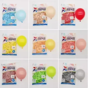 100 Stück/Tüte 5 Zoll Bunte Verdickte Matte Farbige Runde Latexballons für Geburtstags- und Hochzeitsballonbogen-Dekoration