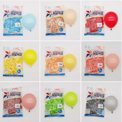 100個/袋 5インチ カラフル 厚手 マットカラー ラウンド ラテックスバルーン 誕生日 結婚式 バルーン アーチ装飾