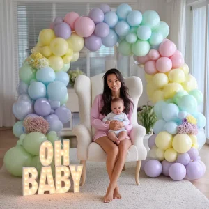 100 Sets 12 Inch Latex Pink Balloons Used for Children’s Birthday Parties Baby Showers Graduation Parties Christmas Decoration