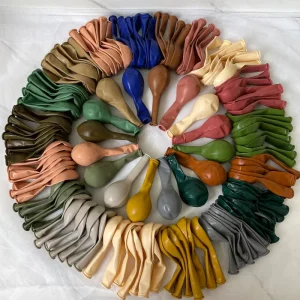 100PC 10inchs Glossy Latex Round Retro Balloons for Birthday Wedding Graduation Easter Parties Decorations