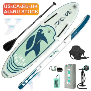 10’6″ Green Sub Paddle Board Inflatable Stand up Paddleboard Leash sup Surf Board Isup Board