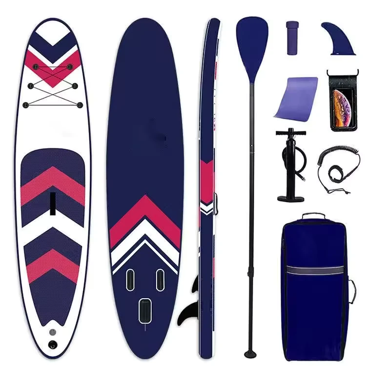 10'6" Opblaasbare Supboard Stand Up Paddle Board Surfen SUP Board Dubbele Laag Race Surfplank