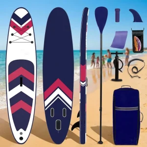 10’6″ Inflatable Supboard Stand up Paddle Board Surfing Sup Board Double Layer Race Surfboard