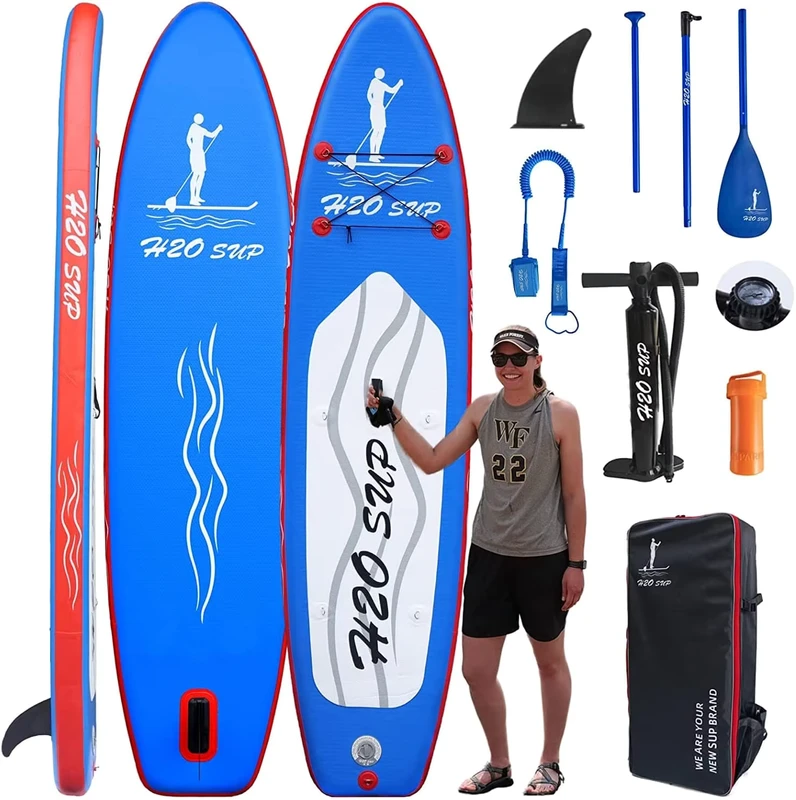 10'6ft ダブルレイヤー オールラウンド インフレータブル SUP ボード スタンドアップパドルボード サーフボード