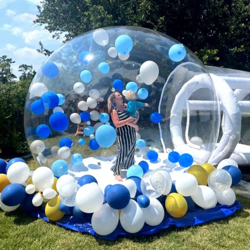 10FT 3m Commercial Grade PVC Outdoor Bubble House Transparent Inflatable Crystal Dome Bubble Tent Inflatable Bubble House Tent