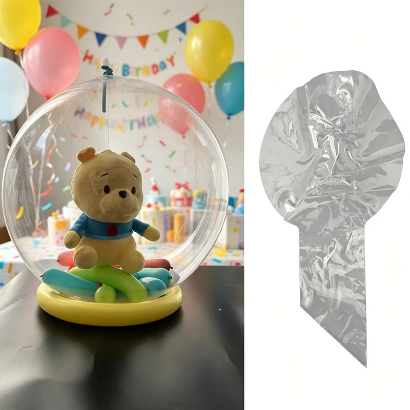 10Pezzi Bobo Balloon Bulk Decorazione per Festa di San Valentino Compleanno Baby Shower Pre-stretched Wide Neck Trasparente