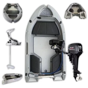 10ft 3,05m 3M Visserskajak met Elektrische Motor Rotomolded Plastic Skiff Boot
