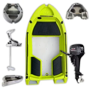 10ft 3.05m 3M Rotomolded Plastic Skiff Boat Motor Fishing Skiff Poly Boat