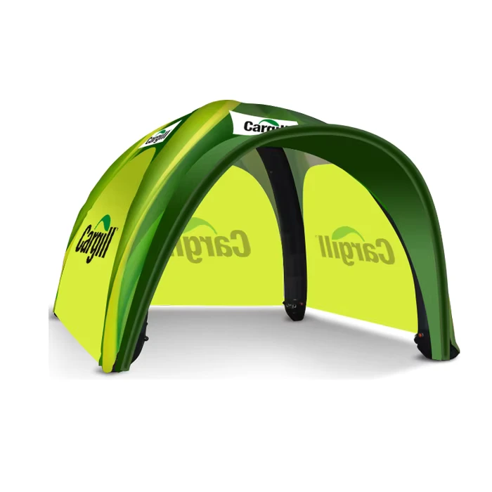 10ft 3x3m Draagbare Buiten Evenement Tentoonstelling Reclame Opblaasbare Volledige Bedrukking Oxford Cover Dome TPU Spider Air Gazebo
