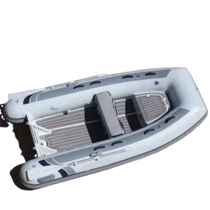 10ft PVC Inflatable Dinghy RIB Boat Aluminum Hull with Seat Bag and Cushion EVA Flooring