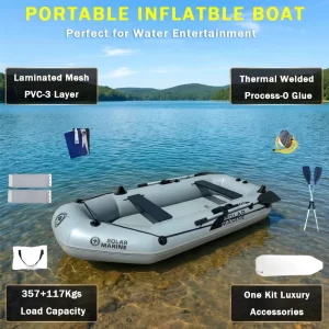 10ft Solar powered PVC Racing Kayak Portable Rowing Canoe Dinghy Motor Buckle Inflatable Fishing Rubber Boats Foldable Marine
