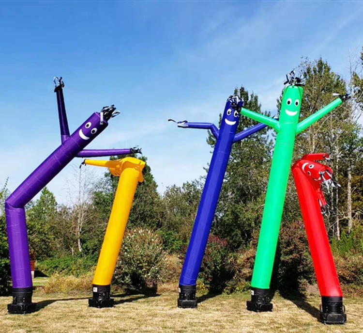 Danseur gonflable de 10 à 20 pieds, ballon publicitaire en air, résistant aux déchirures, danseur de ciel à tube unique