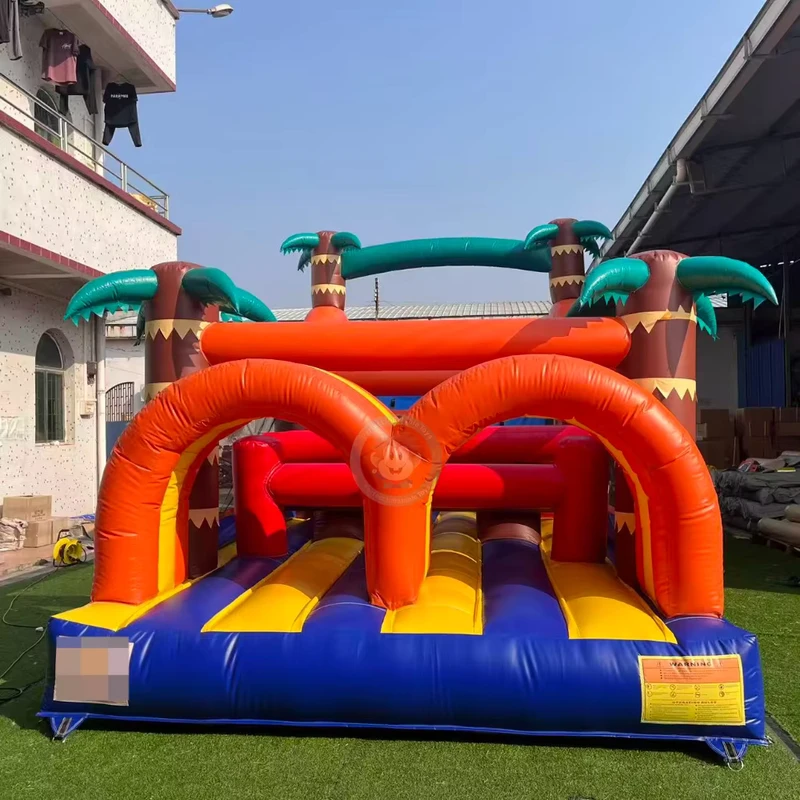 Kustomisasi Inflatable Tema Besar Panjang 10m untuk Jalur Rintangan Anak-anak