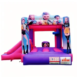 10×15 Feet Commercial Grade K POP Demon Hunters Inflatable Bounce House Customizable for Kids Outdoor Party