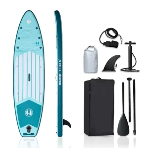 11′ 10’6” Inflatable Stand up Paddle Board with SUP Accessories Including Backpack Repair Kits Non Slip Deck Leash